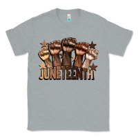 Heather Grey melanin juneteenth Classic Tee - CowGirlArtShop