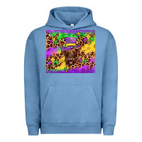 Pigment Pebble Blue highland cow mardi gras tumbler Urban Hoodie - JahusDesignShop