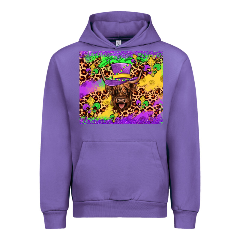 Highland Cow Mardi Gras Tumbler Urban Hoodie by JahusDesignShop | Teevron