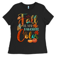 Black fall is my favorite color Ladies Tee - CowGirlArtShop