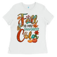 White fall is my favorite color Ladies Tee - CowGirlArtShop