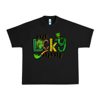 Black One lucky mom St. Patrick's Urban Heavy Tee - OliviaCreatesArt