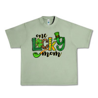 Oil Green One lucky mom St. Patrick's Urban Heavy Tee - OliviaCreatesArt
