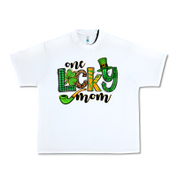 White One lucky mom St. Patrick's Urban Heavy Tee - OliviaCreatesArt