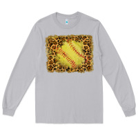 Moon Dust watercolor glitter leopard softball background Long Sleeve Tee - RanaPortraitStore