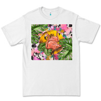 White flamingo with leopard Premium Tee - TumblerDesignByShophia