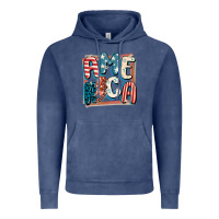 Vintage Denim America with lightning bolt 4th of july Vintage Hoodie - FaDigitalArtStudio