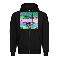 Black custom name stitch Zipper Hoodie - AdoDesignShop