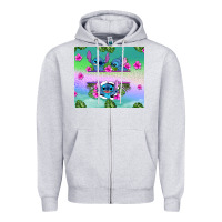 Heather Grey custom name stitch Zipper Hoodie - AdoDesignShop