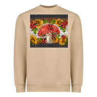 Mushroom ladybug mushrooms Heavyweight Sweatshirt - BarkalooDesign