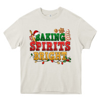 Cream Baking spirits bright Heavy Core Tee - NancyCooperArtShop