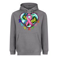 Storm heart earth and cancer ribbon Heavyweight Hoodie - AdoDesignShop