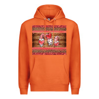 Carrot valentines day gnomes leopard Premium Hoodie - Jasminsmagicworld