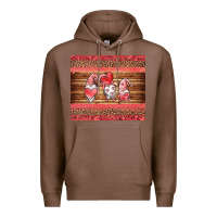 Chestnut valentines day gnomes leopard Premium Hoodie - Jasminsmagicworld