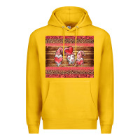 Lemon valentines day gnomes leopard Premium Hoodie - Jasminsmagicworld