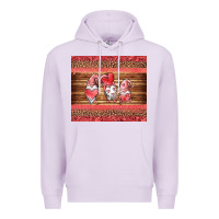 Lilac valentines day gnomes leopard Premium Hoodie - Jasminsmagicworld