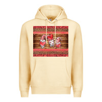 Pina Colada valentines day gnomes leopard Premium Hoodie - Jasminsmagicworld