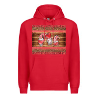 Red valentines day gnomes leopard Premium Hoodie - Jasminsmagicworld
