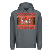 Rock valentines day gnomes leopard Premium Hoodie - Jasminsmagicworld