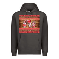 Smoke valentines day gnomes leopard Premium Hoodie - Jasminsmagicworld