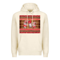 Tofu valentines day gnomes leopard Premium Hoodie - Jasminsmagicworld