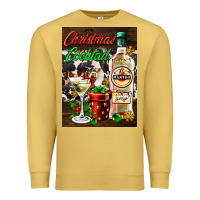 Antique Gold christmas cocktail martini  air freshener Premium Sweatshirt - AdoDesignShop