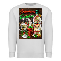 Dove Grey christmas cocktail martini  air freshener Premium Sweatshirt - AdoDesignShop
