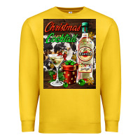 Lemon christmas cocktail martini  air freshener Premium Sweatshirt - AdoDesignShop