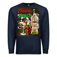 Navy christmas cocktail martini  air freshener Premium Sweatshirt - AdoDesignShop