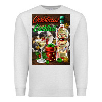 Oatmeal Heather christmas cocktail martini  air freshener Premium Sweatshirt - AdoDesignShop