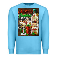Ocean Blue christmas cocktail martini  air freshener Premium Sweatshirt - AdoDesignShop