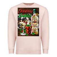 Pale Pink christmas cocktail martini  air freshener Premium Sweatshirt - AdoDesignShop