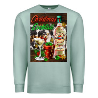 Seafoam christmas cocktail martini  air freshener Premium Sweatshirt - AdoDesignShop