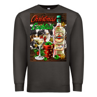 Smoke christmas cocktail martini  air freshener Premium Sweatshirt - AdoDesignShop