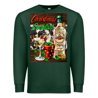 Sports Green christmas cocktail martini  air freshener Premium Sweatshirt - AdoDesignShop