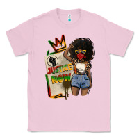 Bubblegum Pink juneteenth justice now Classic Tee - CowGirlArtShop