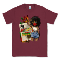 Burgundy juneteenth justice now Classic Tee - CowGirlArtShop