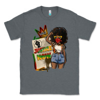 Charcoal Heather juneteenth justice now Classic Tee - CowGirlArtShop