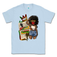 Dusty Blue juneteenth justice now Classic Tee - CowGirlArtShop