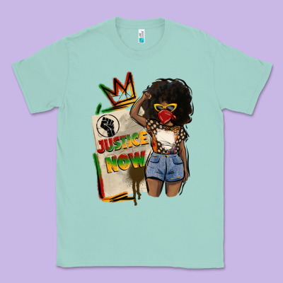Juneteenth Justice Now Classic Tee Designed By Cowgirlartshop