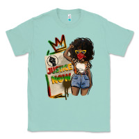 Seafoam juneteenth justice now Classic Tee - CowGirlArtShop