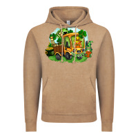 Vintage Coffee truck saint patricks day Vintage Hoodie - FaDigitalArtStudio