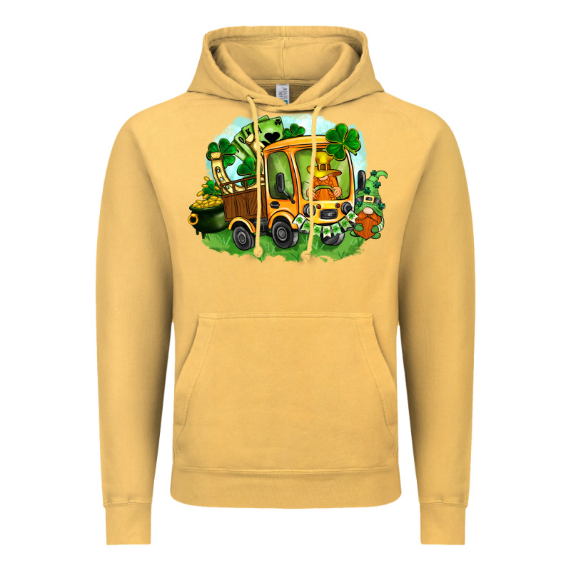 Truck Saint Patricks Day Vintage Hoodie by FaDigitalArtStudio | Teevron