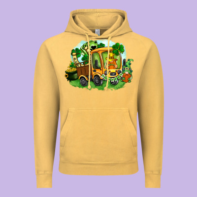 Truck Saint Patricks Day Vintage Hoodie Designed By Fadigitalartstudio