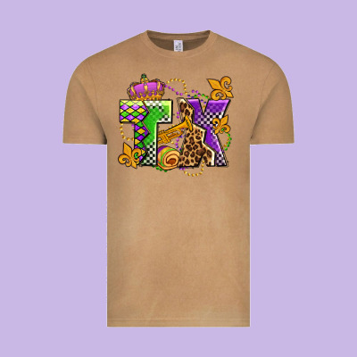 Texas Mardi Gras Olivia Vintage Tee Designed By Oliviacreatesart