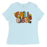 Baby Blue fall vibes Ladies Tee - CowGirlArtShop