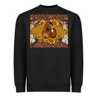 Black horse Heavyweight Sweatshirt - BarkalooDesign