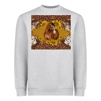 Heather Grey horse Heavyweight Sweatshirt - BarkalooDesign
