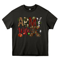 Asphalt Christmas Army wife Heavy Core Tee - NancyCooperArtShop
