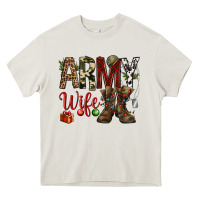 Christmas Army Wife Heavy Core Tee | Teevron